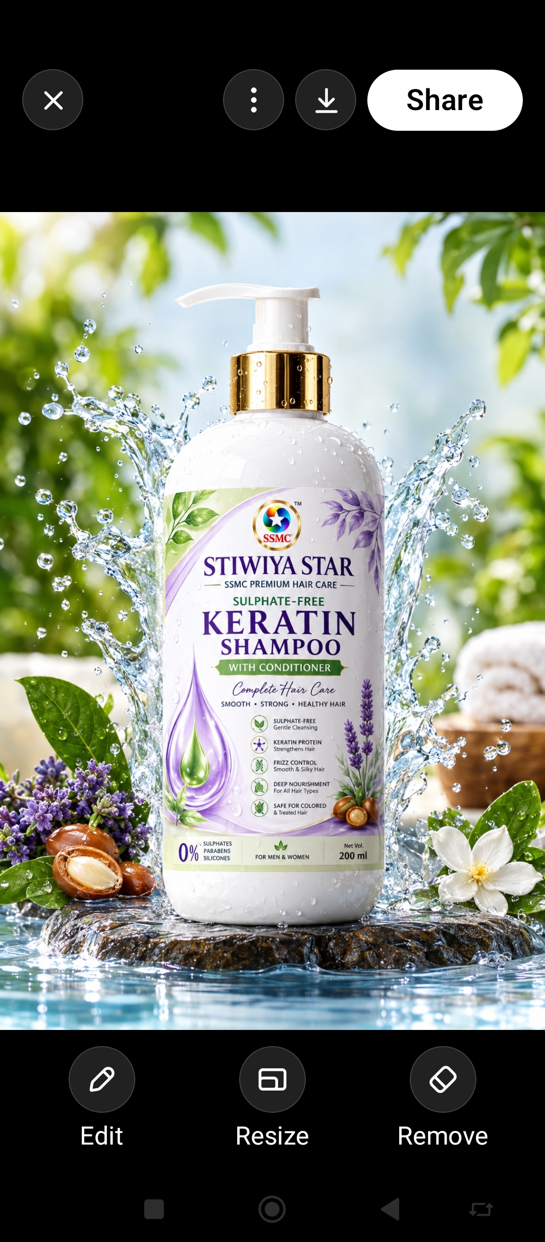 Keratin shampoo
